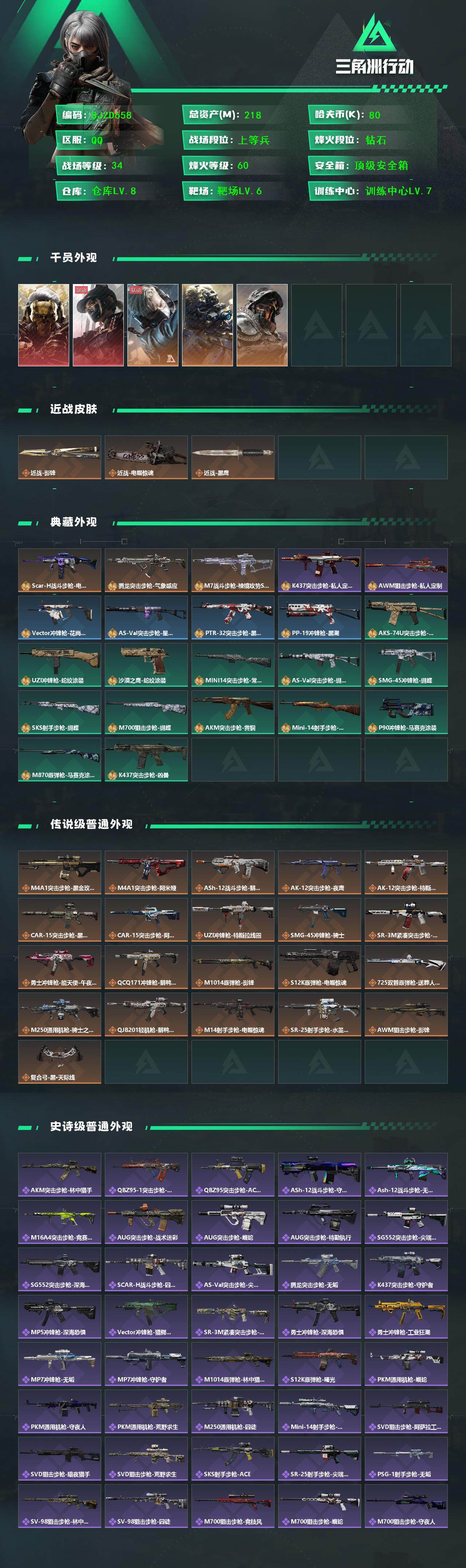 SJZCMW361362三角洲行动账号详情图2 SJZCMW361362三角洲行动账号详情图2