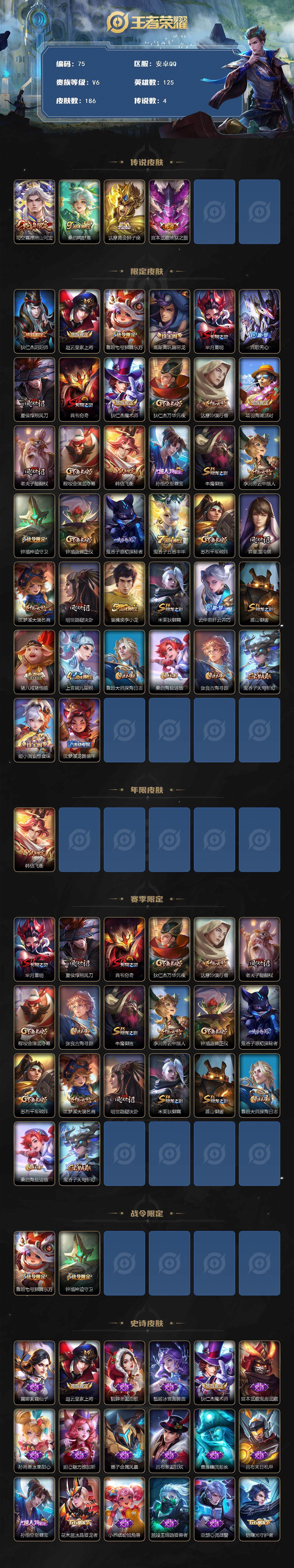 WZCMW3369149王者荣耀账号详情图2