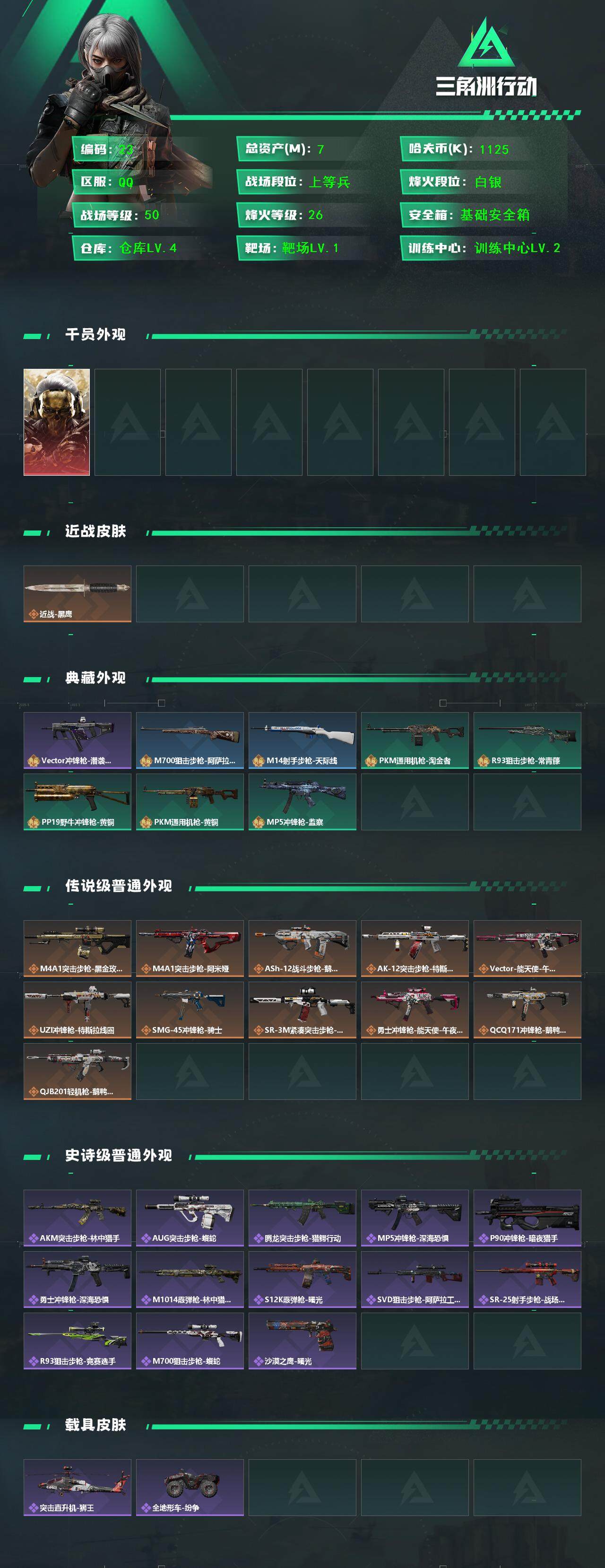 SJZQM364309三角洲行动账号详情图5 SJZQM364309三角洲行动账号详情图5