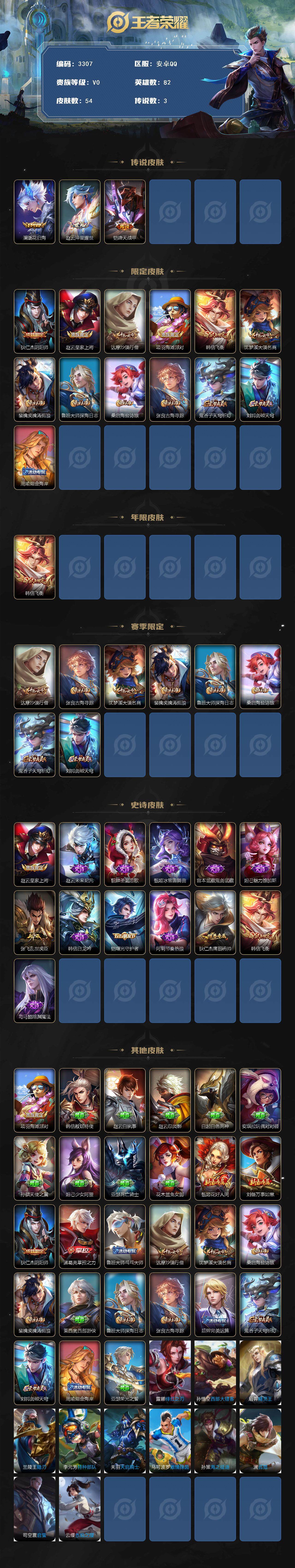 WZJZ3372068王者荣耀账号详情图2