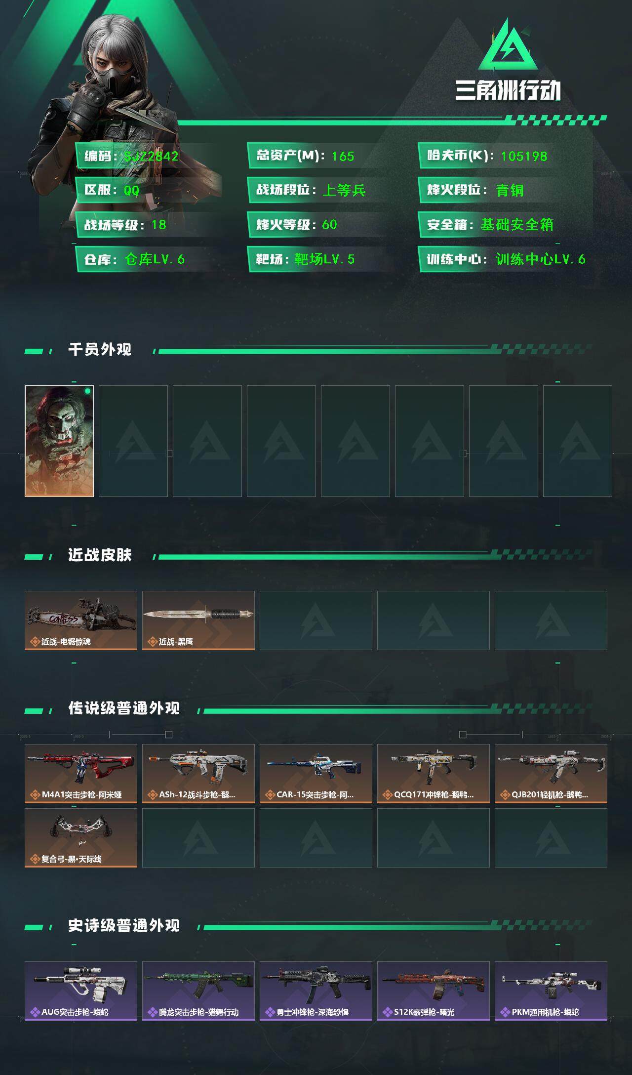 SJZEY361799三角洲行动账号详情图2