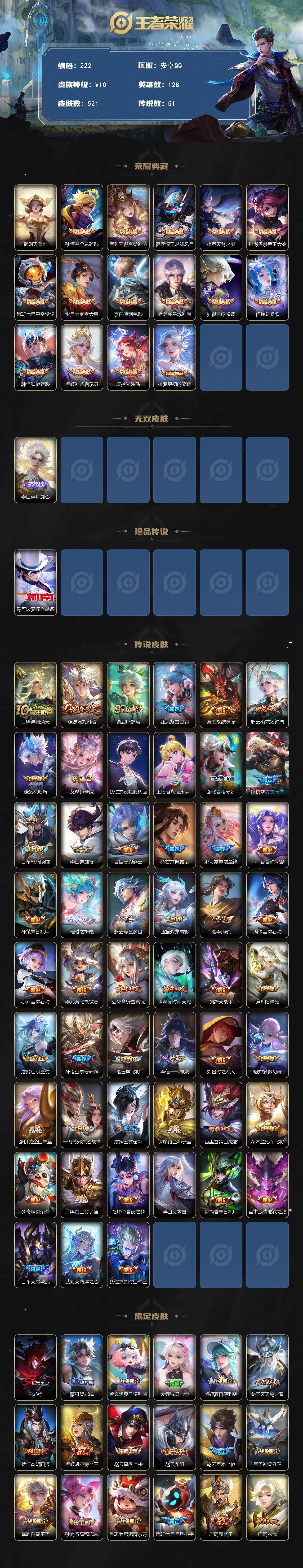 WZCMW3369179王者荣耀账号详情图2