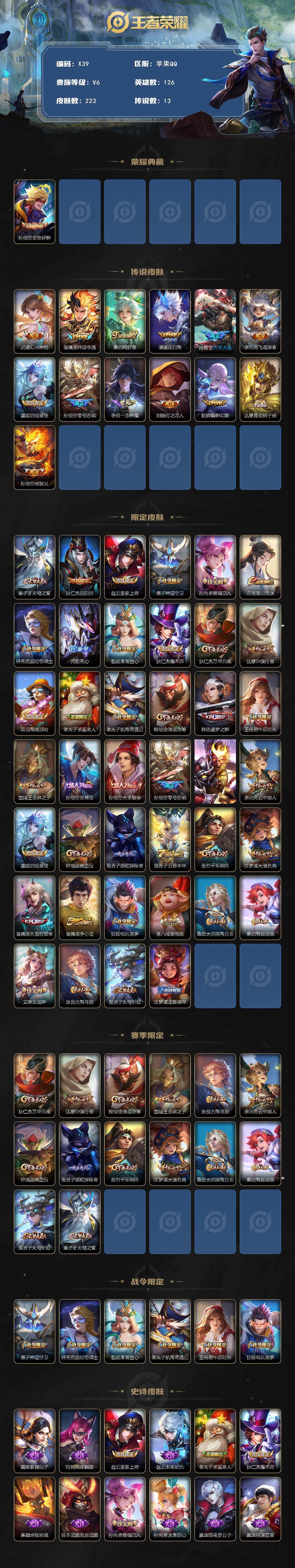 WZLX3379288王者荣耀账号详情图2