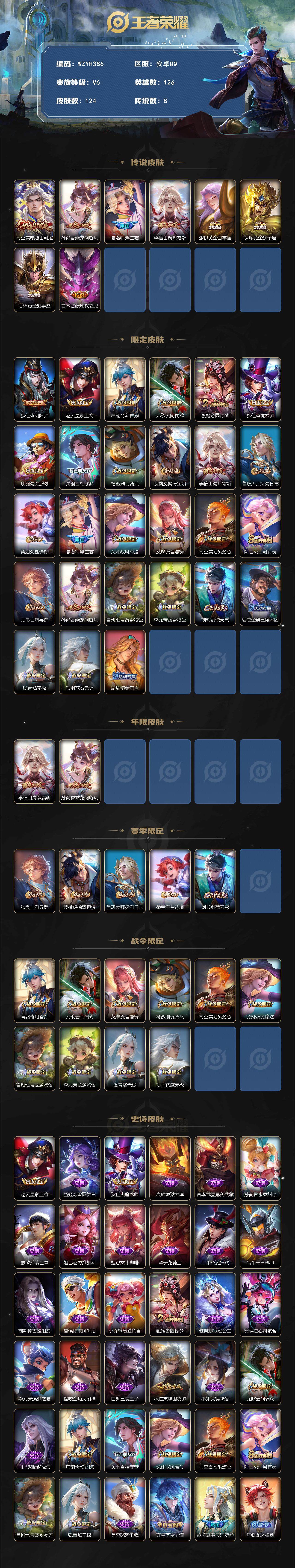 WZCMW3369349王者荣耀账号详情图2