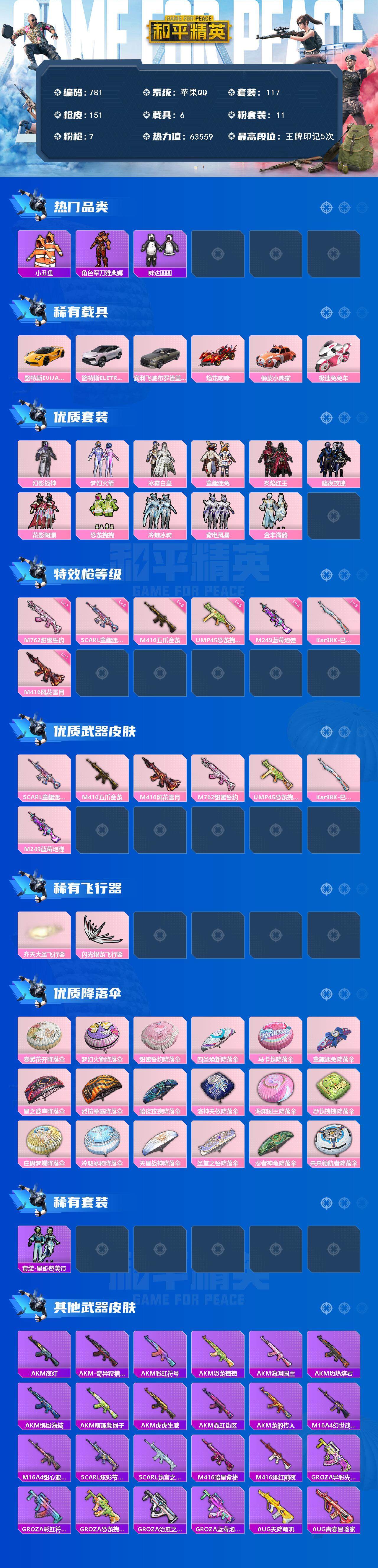 HPCMW3423821和平精英账号详情图2 HPCMW3423821和平精英账号详情图2