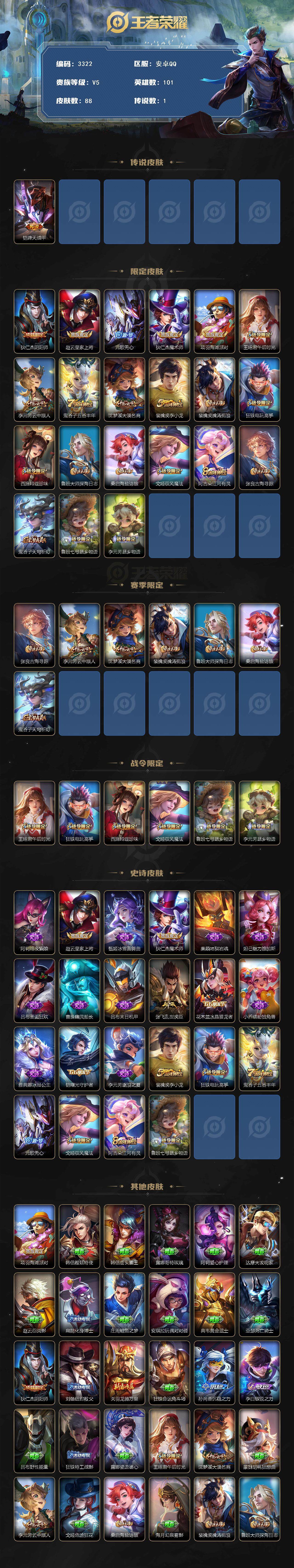 WZJZ3374358王者荣耀账号详情图2