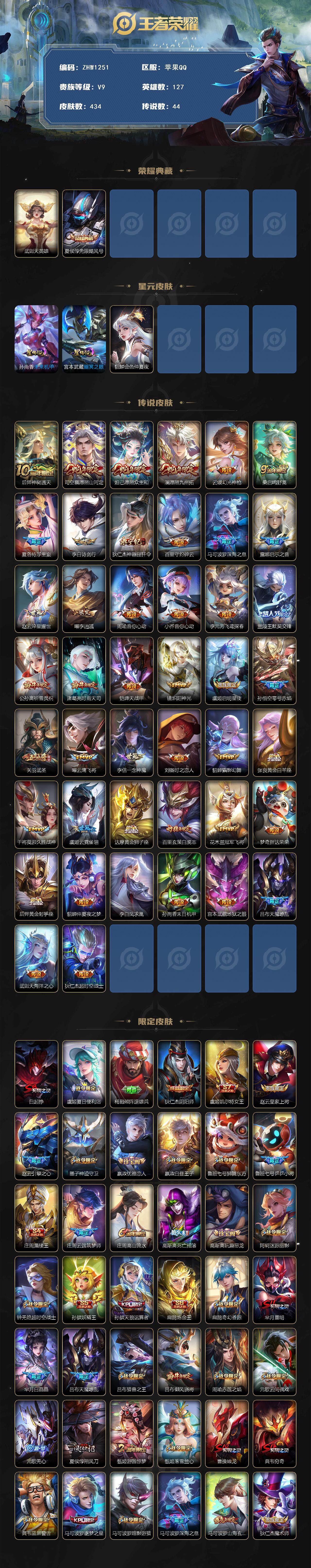 WZLX3371589王者荣耀账号详情图2