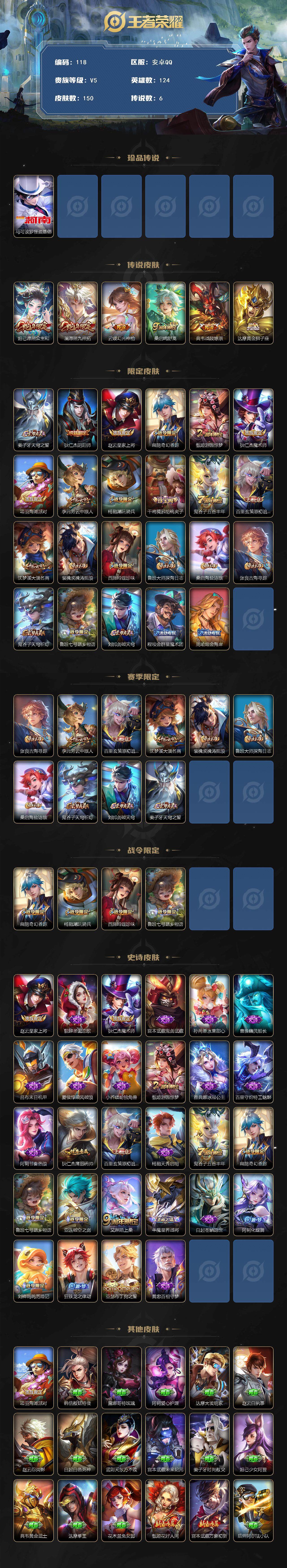 WZCMW3369765王者荣耀账号详情图2