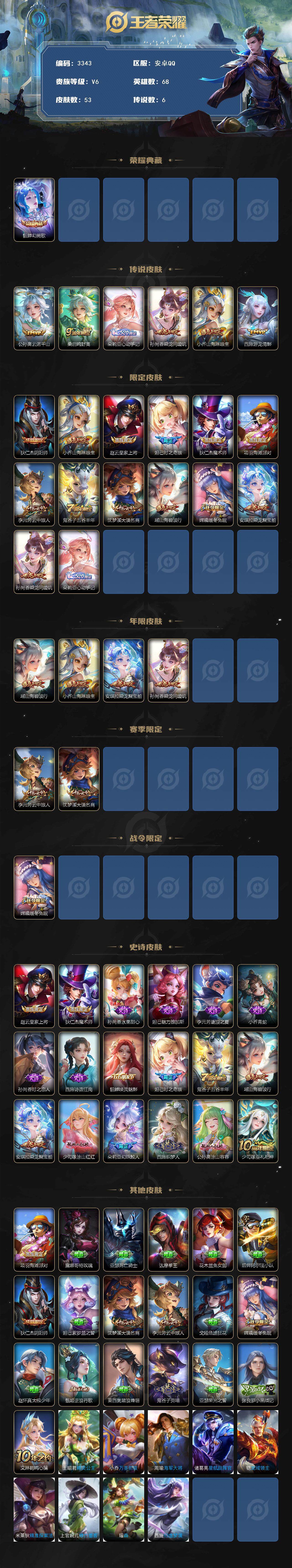 WZQM3382758王者荣耀账号详情图3