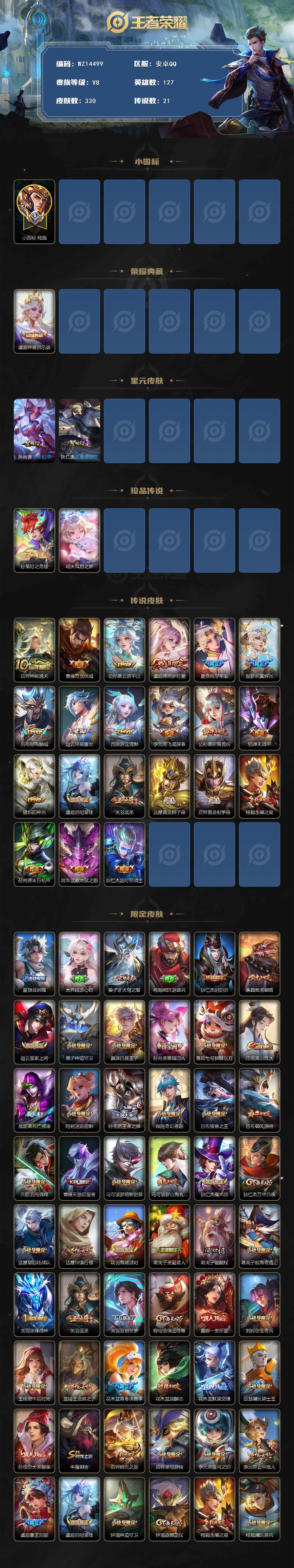 WZ0349433王者荣耀账号详情图2