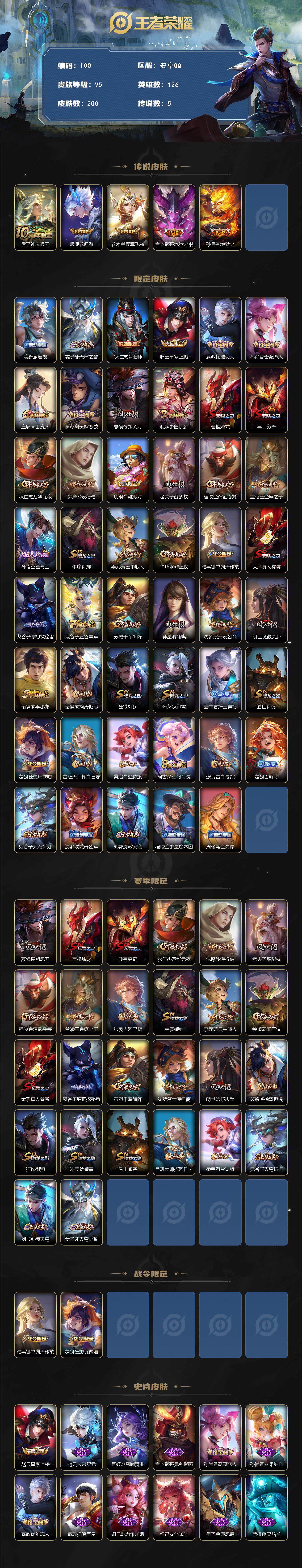 WZCMW3369704王者荣耀账号详情图2