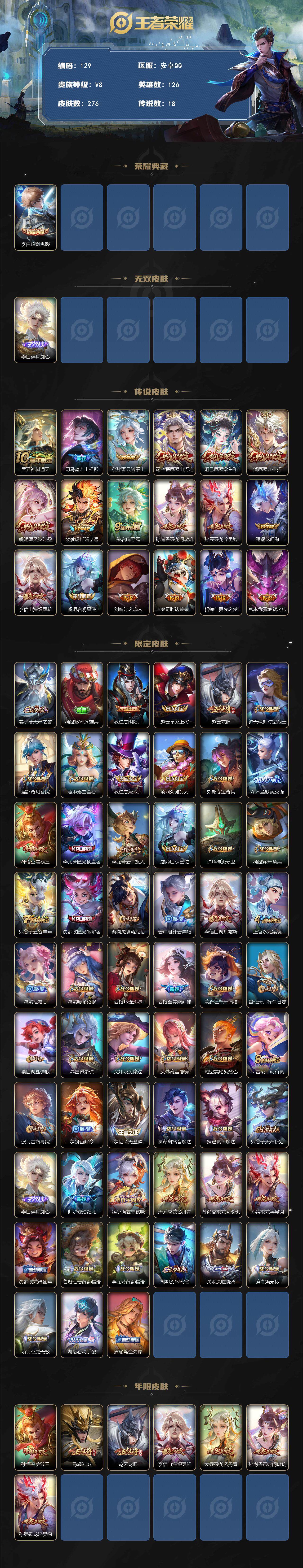 WZCMW3369767王者荣耀账号详情图2