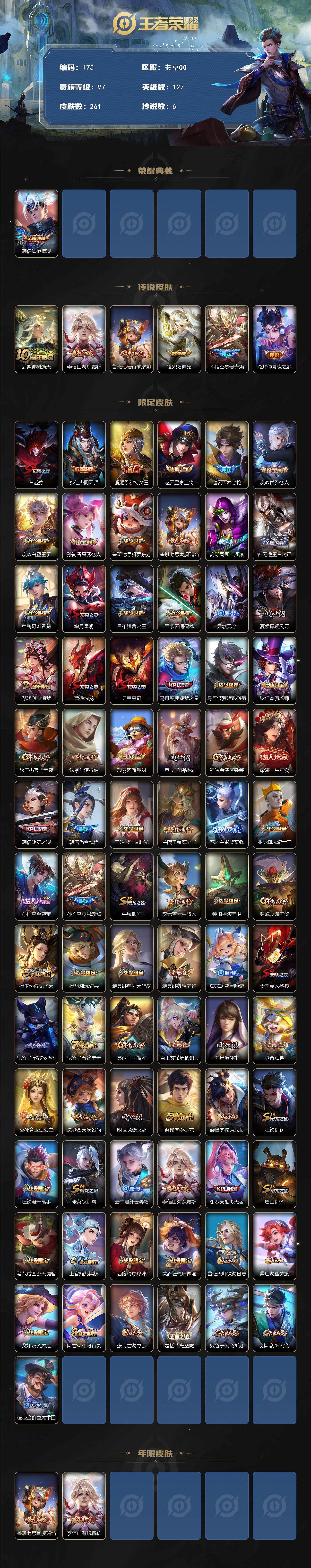 WZCMW3369779王者荣耀账号详情图2