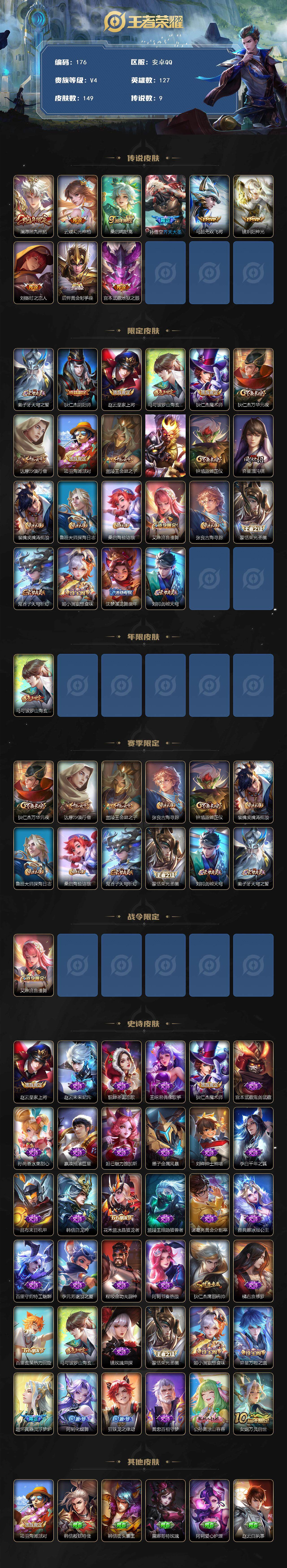 WZCMW3369781王者荣耀账号详情图2