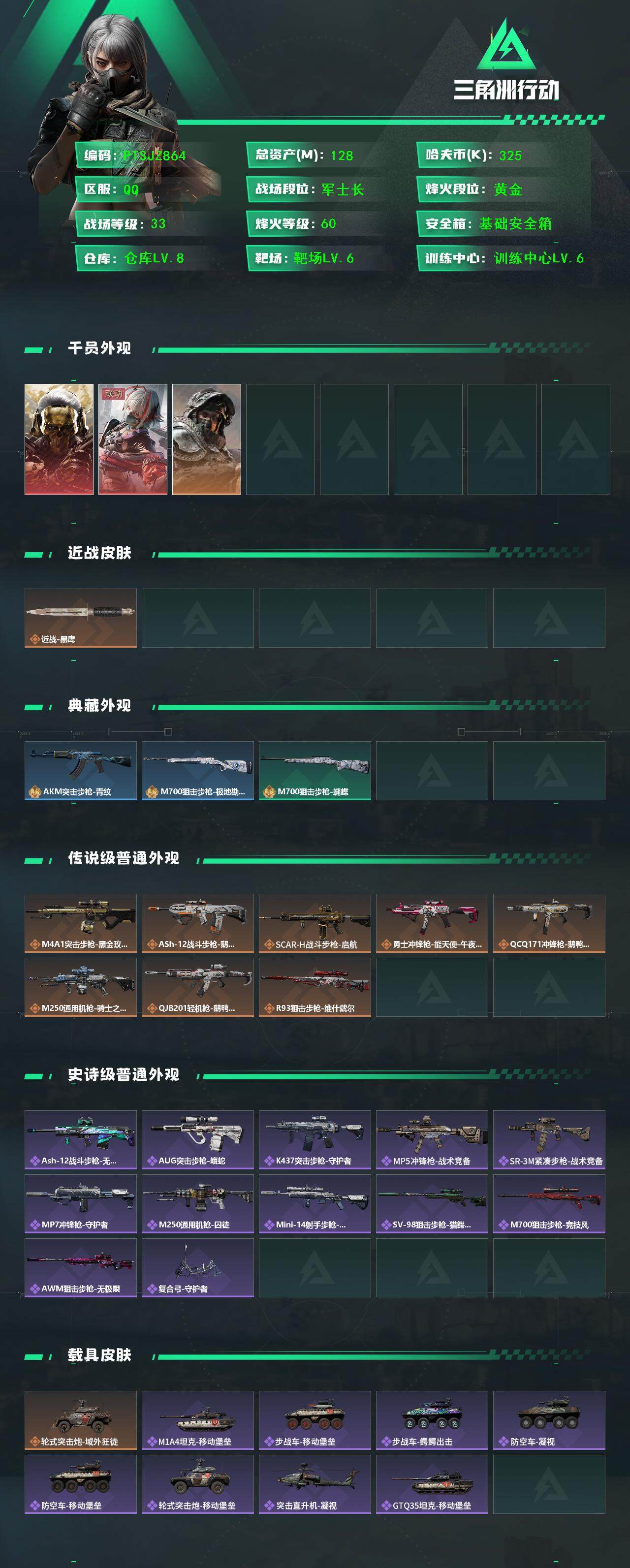 SJZCMW392831三角洲行动账号详情图2