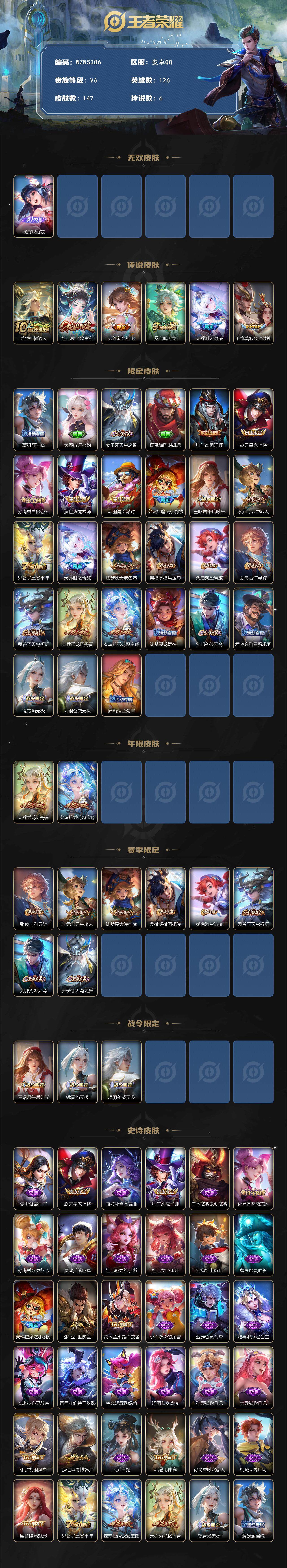 WZCMW3370361王者荣耀账号详情图2