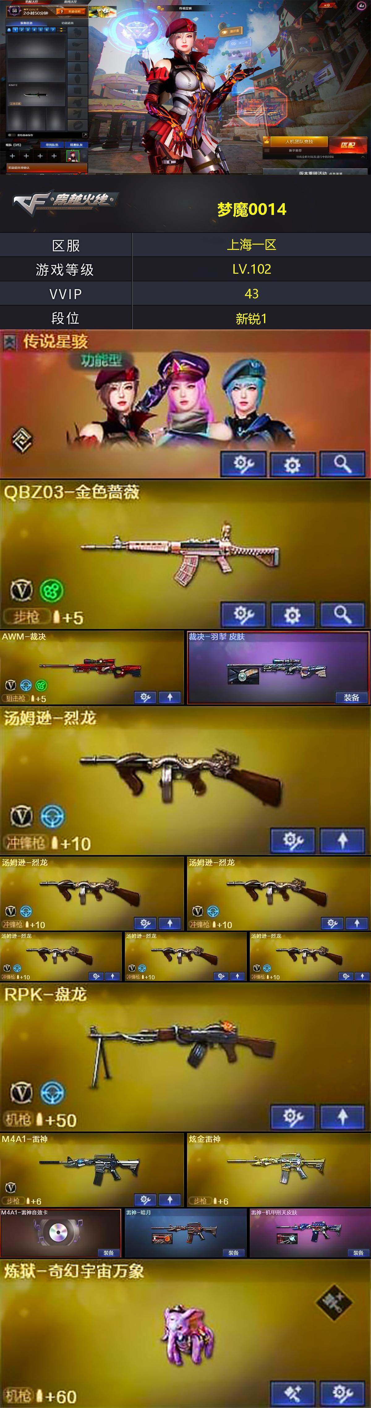 CFQM333031穿越火线账号详情图3 CFQM333031穿越火线账号详情图3