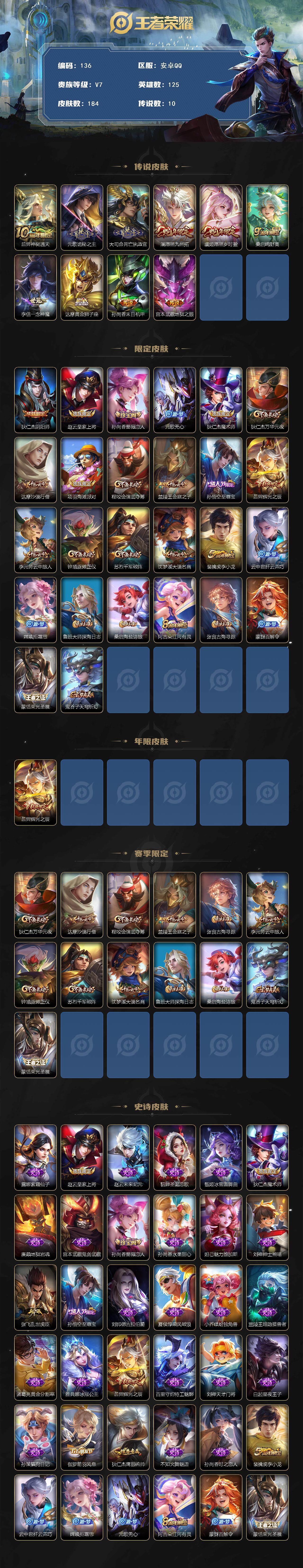 WZCMW3370203王者荣耀账号详情图2