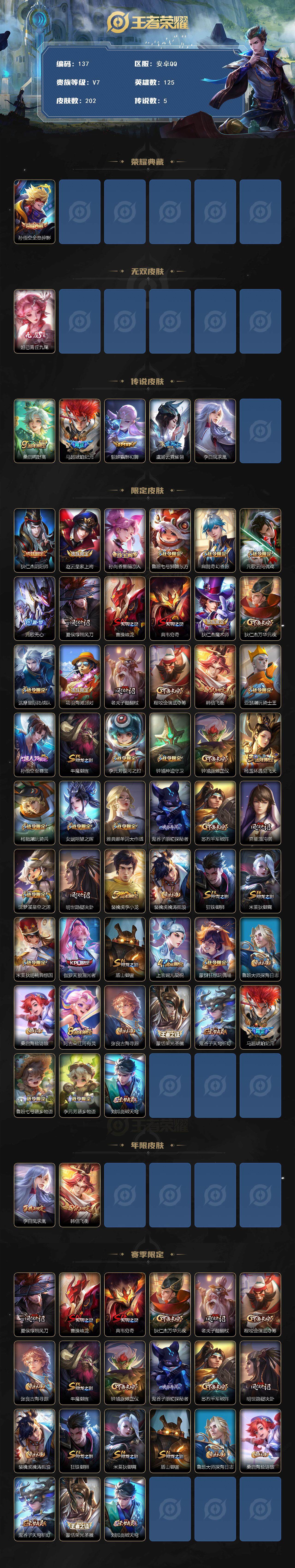 WZCMW3370211王者荣耀账号详情图2