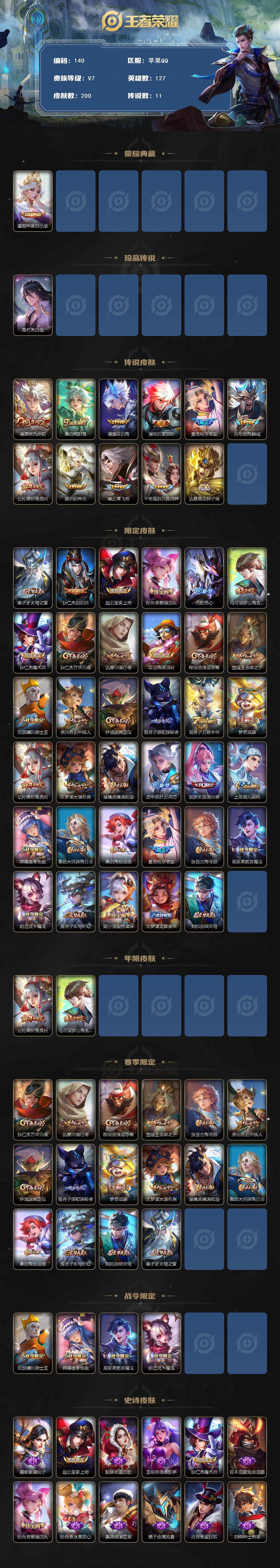 WZCMW3370247王者荣耀账号详情图2