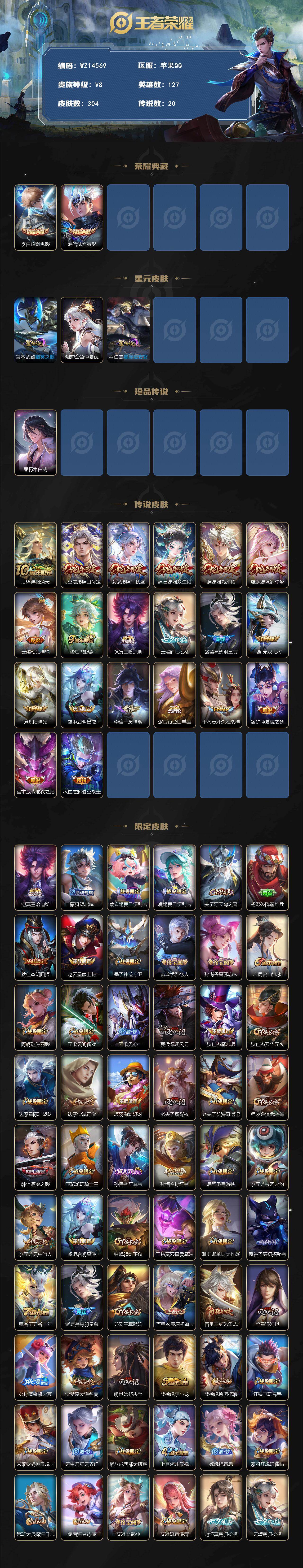 WZ0349451王者荣耀账号详情图2