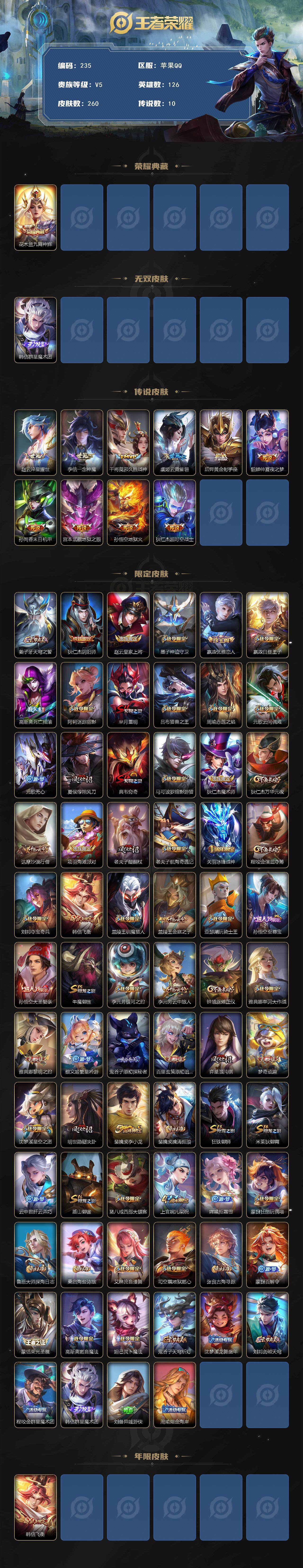 WZCMW3370996王者荣耀账号详情图2