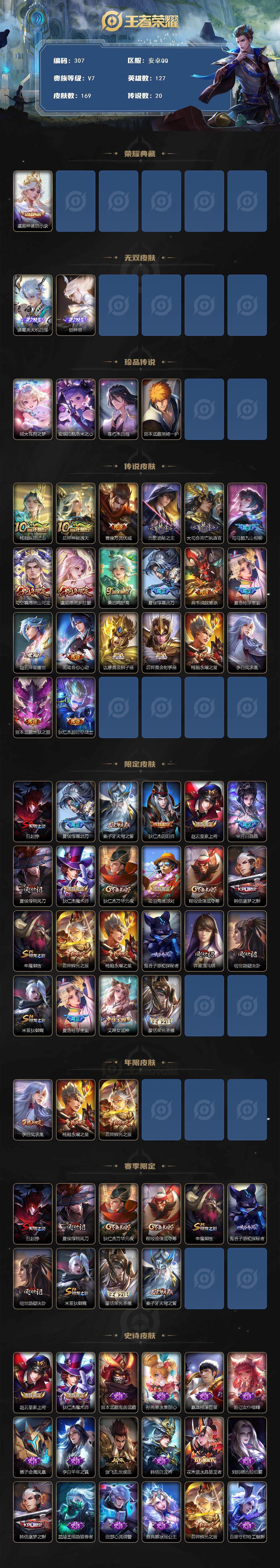 WZCMW3370997王者荣耀账号详情图2