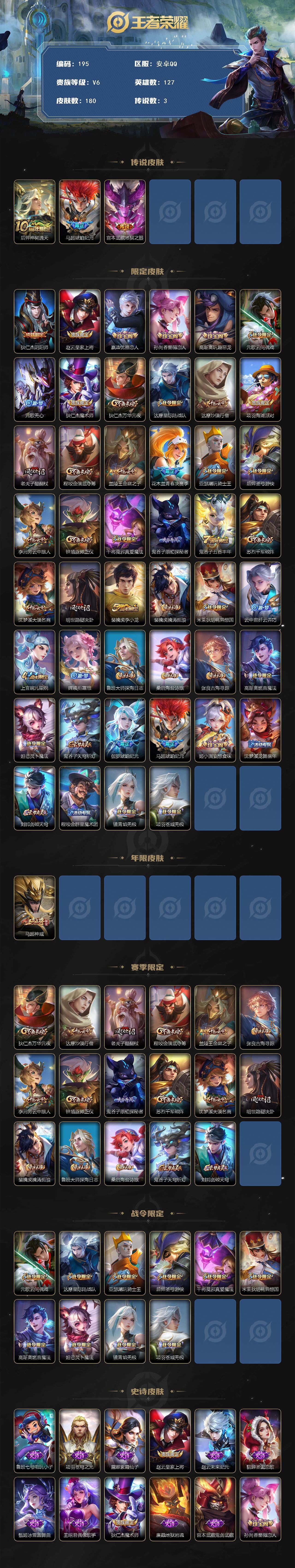 WZCMW3372562王者荣耀账号详情图2 WZCMW3372562王者荣耀账号详情图2