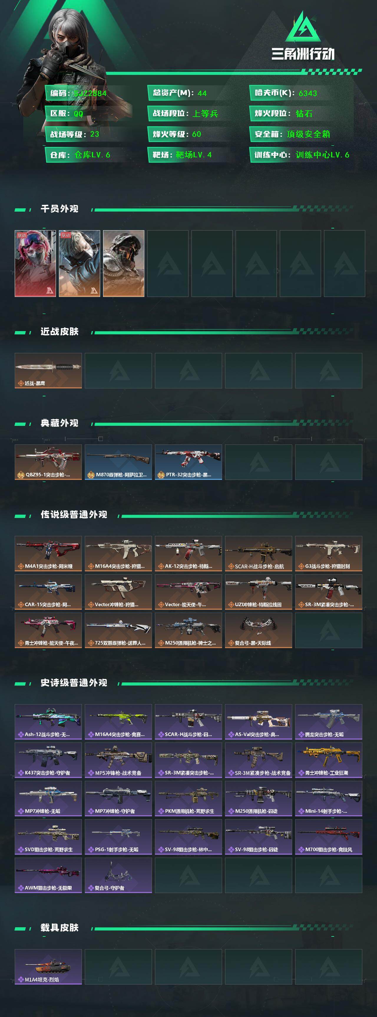 SJZEY362942三角洲行动账号详情图2