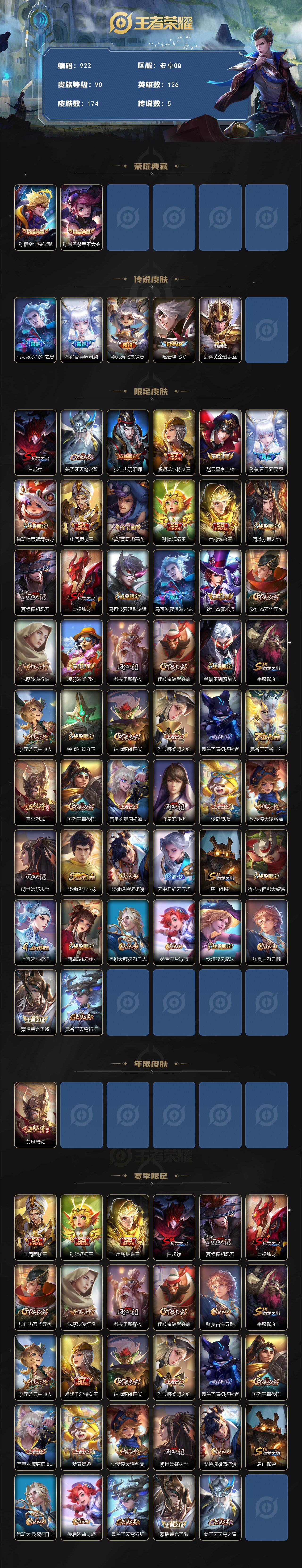 WZCMW414630王者荣耀账号详情图2