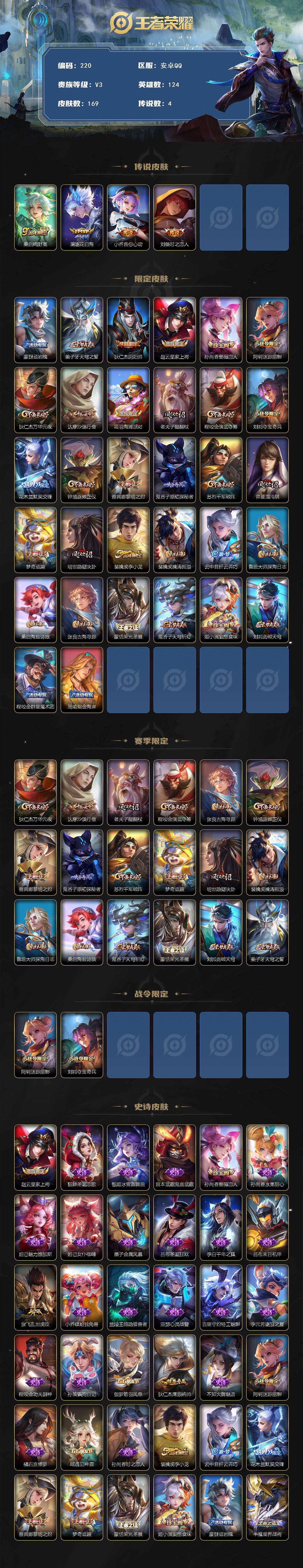 WZCMW3370979王者荣耀账号详情图2