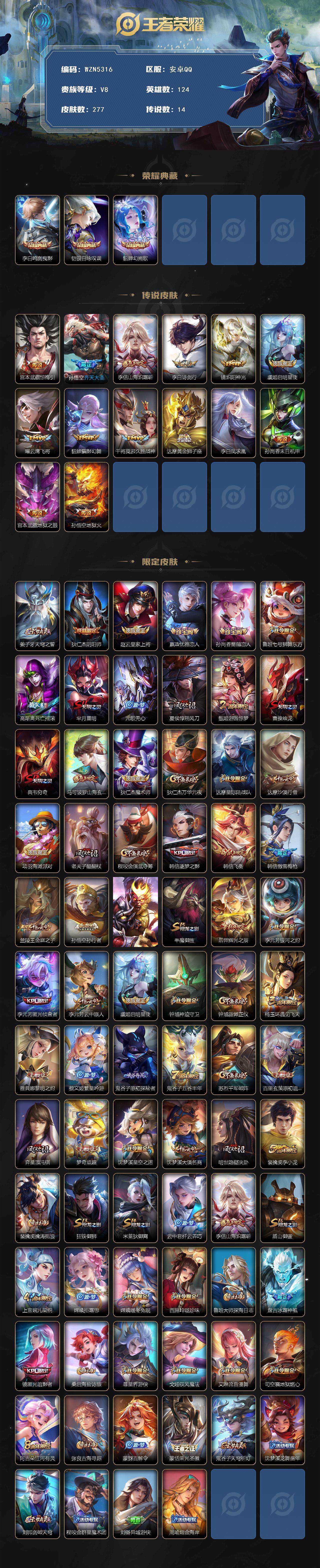 WZCMW3371382王者荣耀账号详情图2