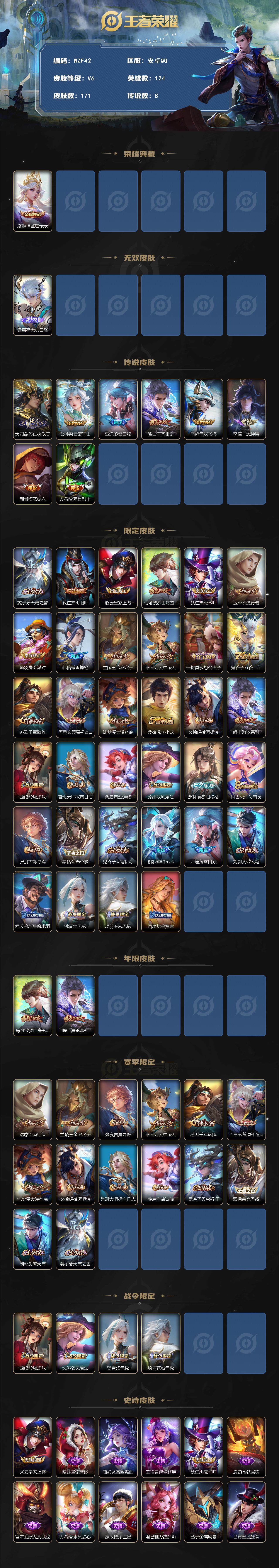 WZCMW3372136王者荣耀账号详情图2