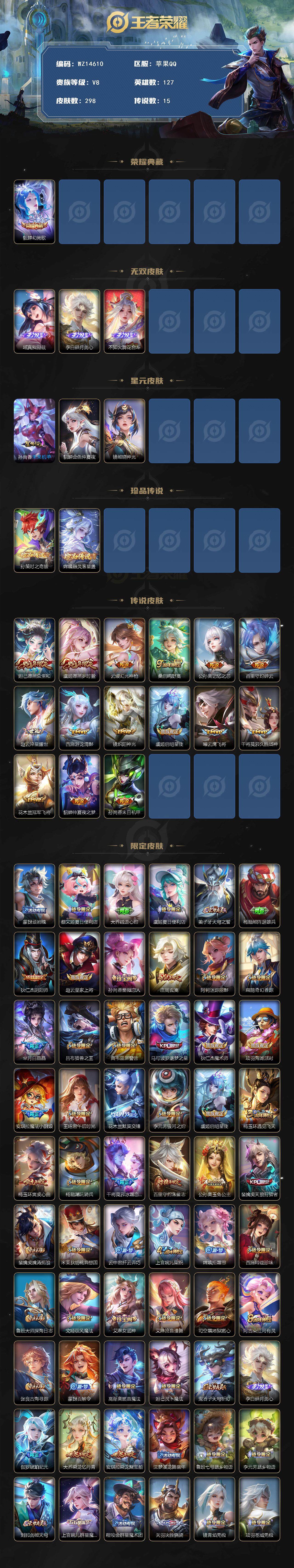 WZ0349462王者荣耀账号详情图2