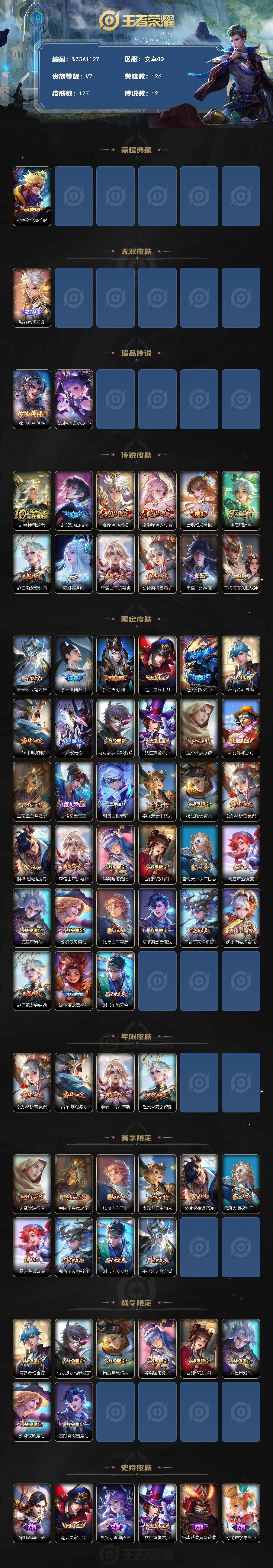 WZEY3371915王者荣耀账号详情图2