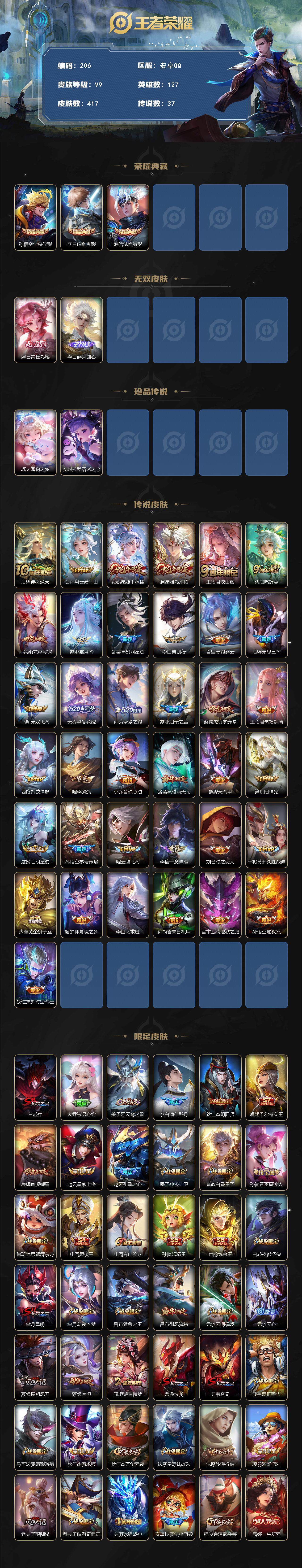 WZCMW3372196王者荣耀账号详情图2