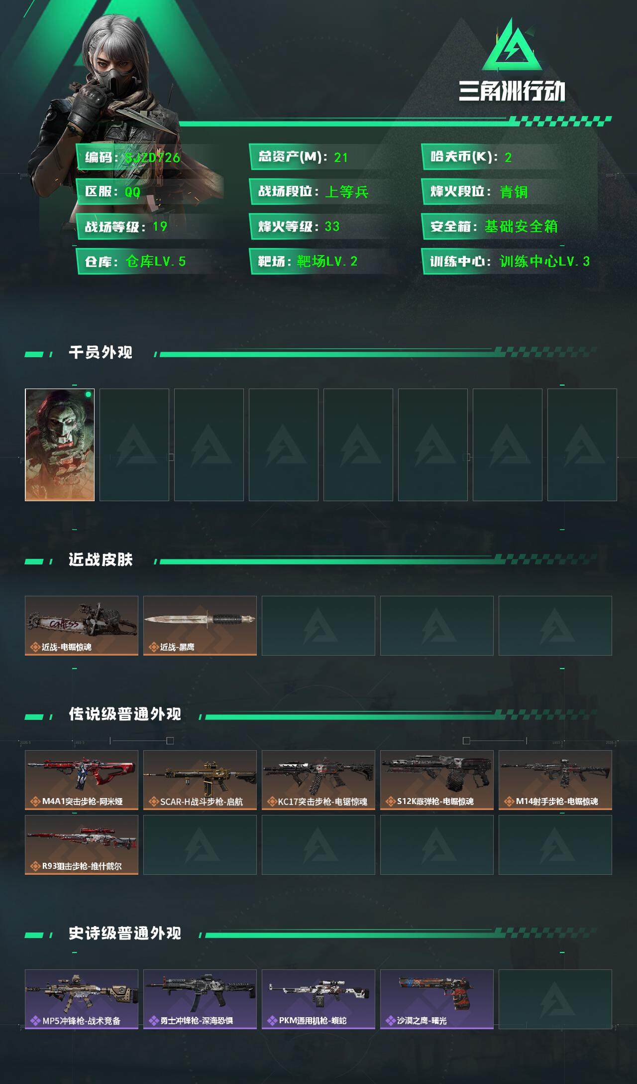 SJZCMW363834三角洲行动账号详情图2