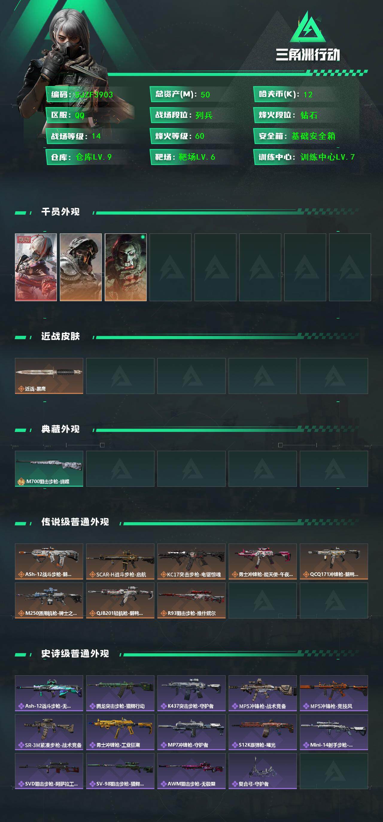 SJZCMW364665三角洲行动账号详情图2