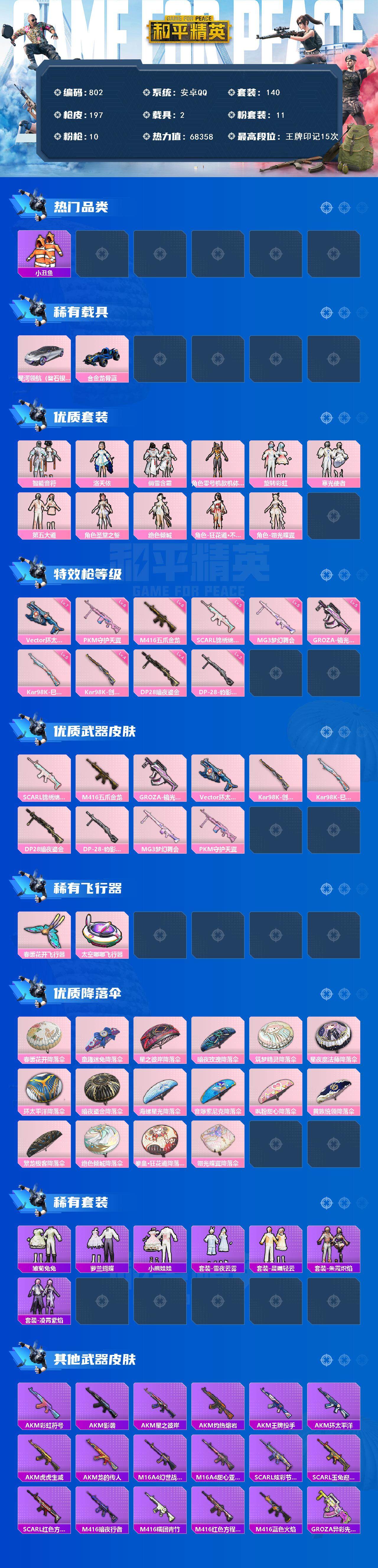 HPCMW3424594和平精英账号详情图2 HPCMW3424594和平精英账号详情图2