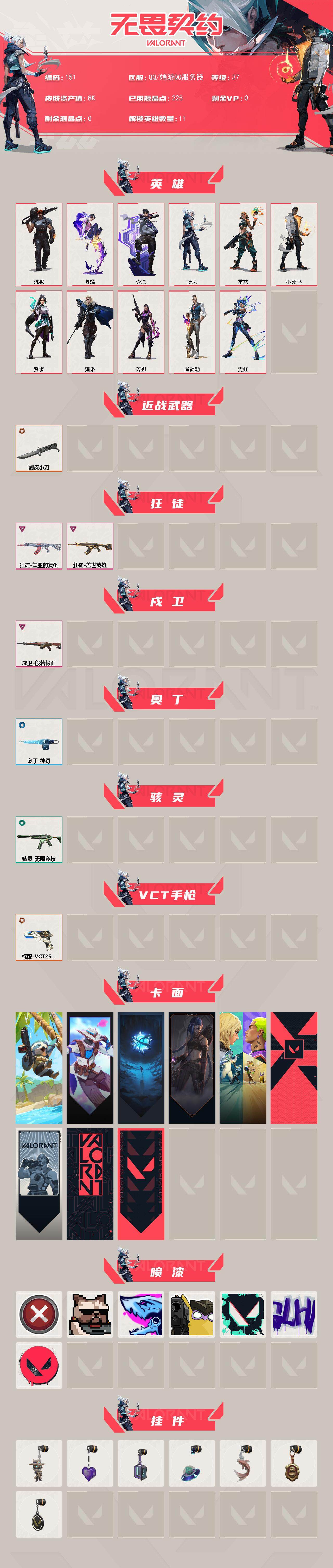 WWQXL323452无畏契约账号详情图2 WWQXL323452无畏契约账号详情图2