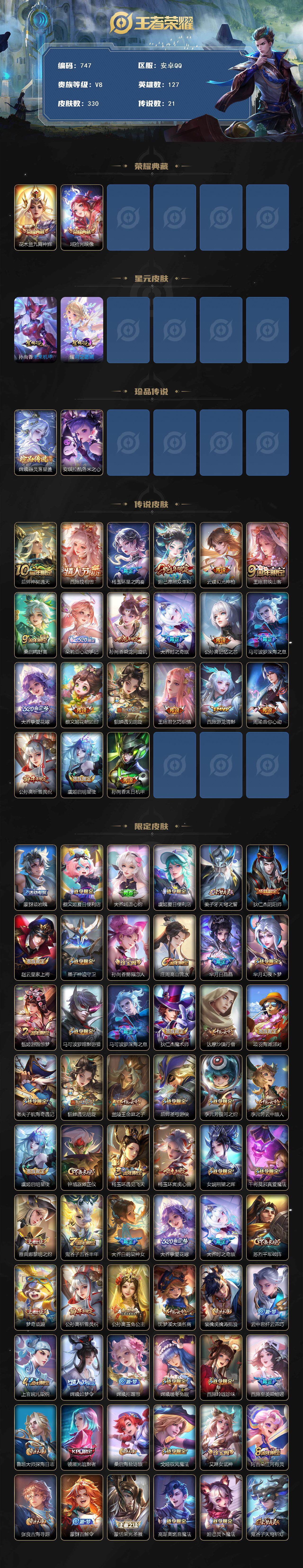 WZLFY3374424王者荣耀账号详情图2