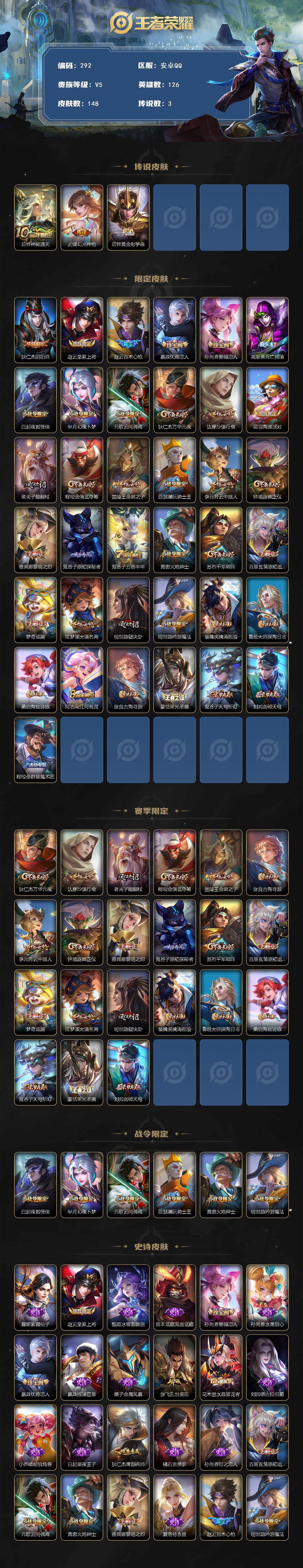 WZCMW3374802王者荣耀账号详情图2