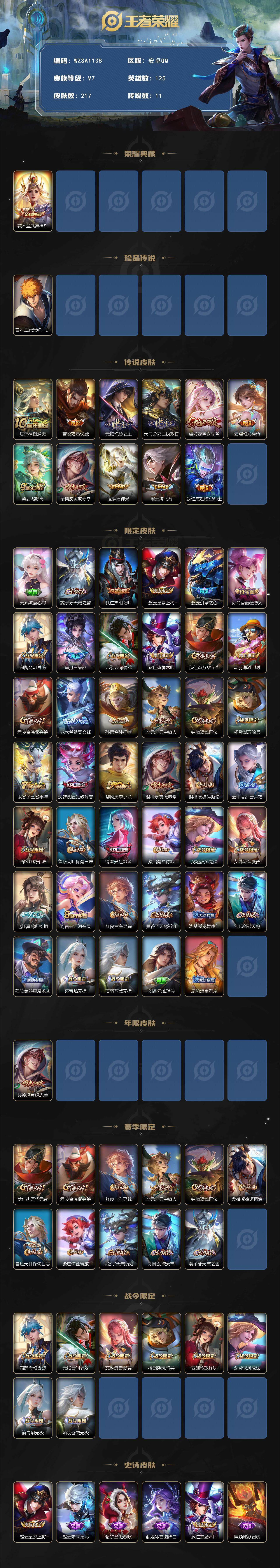 WZEY3376142王者荣耀账号详情图2