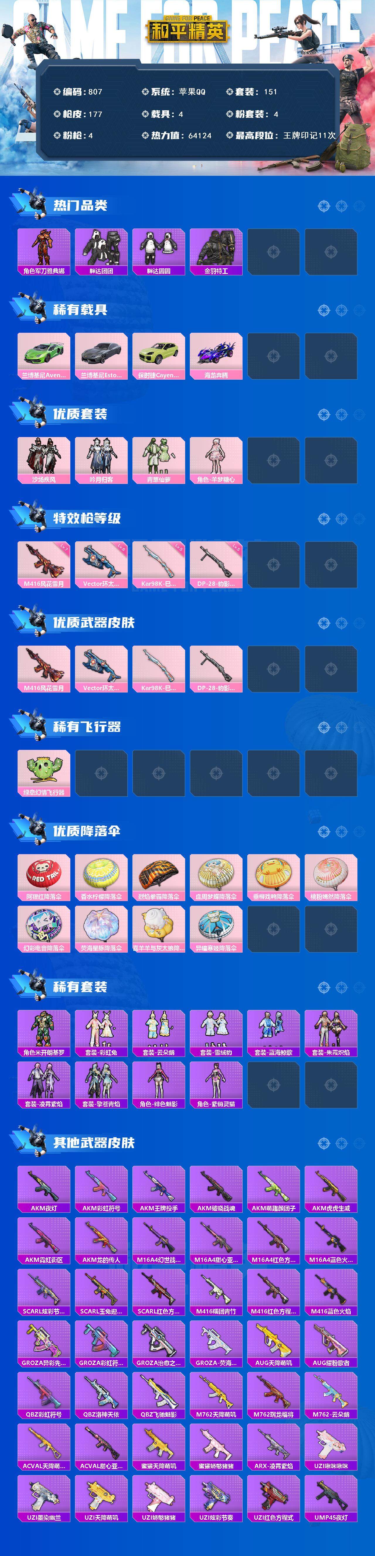 HPCMW3424595和平精英账号详情图2 HPCMW3424595和平精英账号详情图2