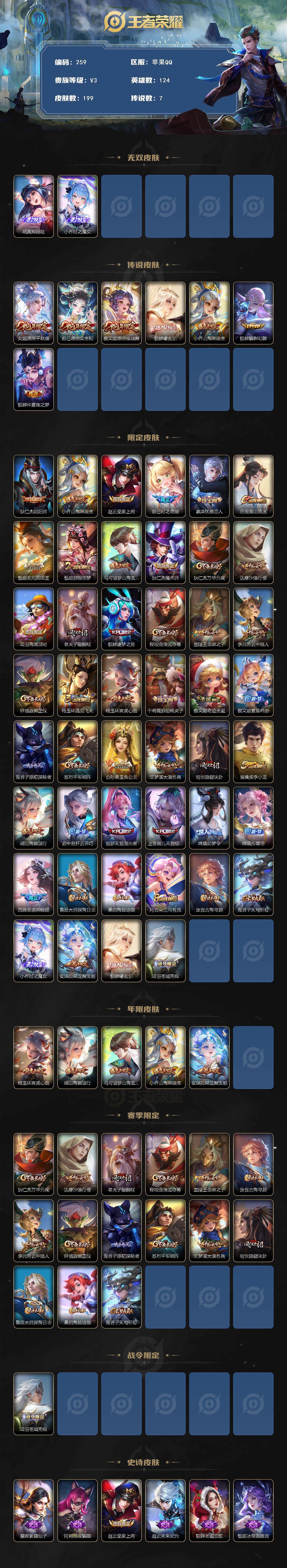 WZCMW3375372王者荣耀账号详情图2