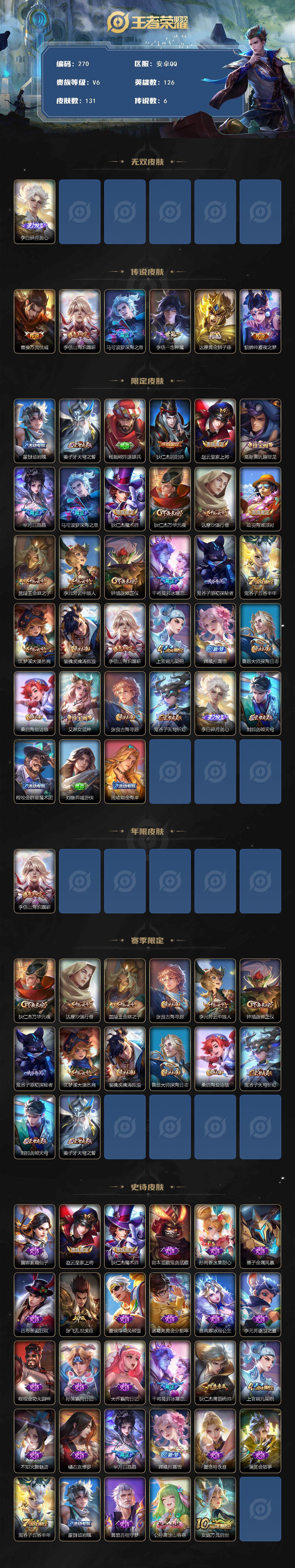 WZCMW3375384王者荣耀账号详情图2