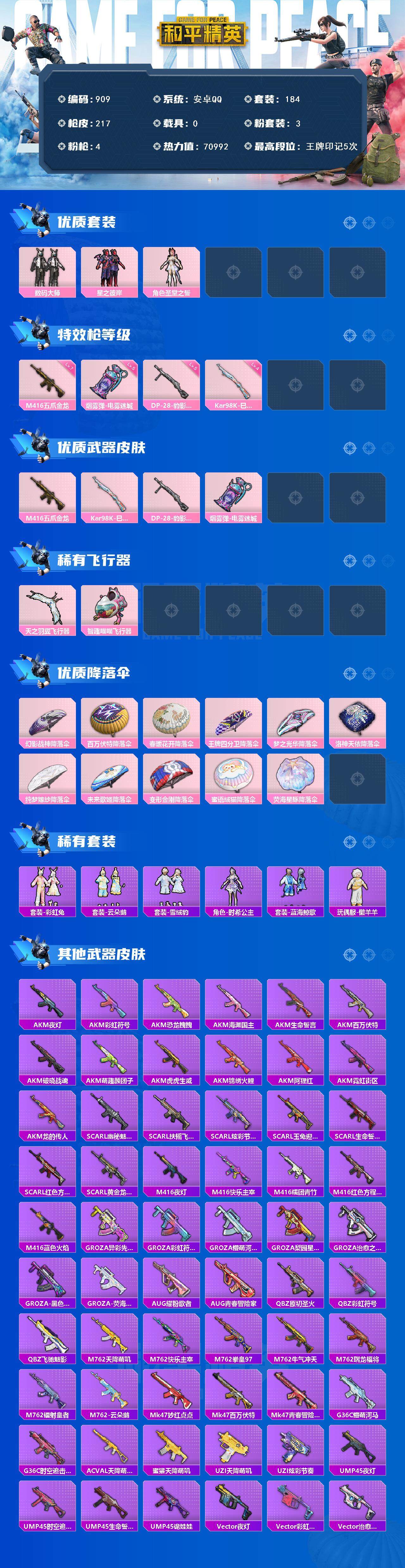 HPCMW3424604和平精英账号详情图2 HPCMW3424604和平精英账号详情图2