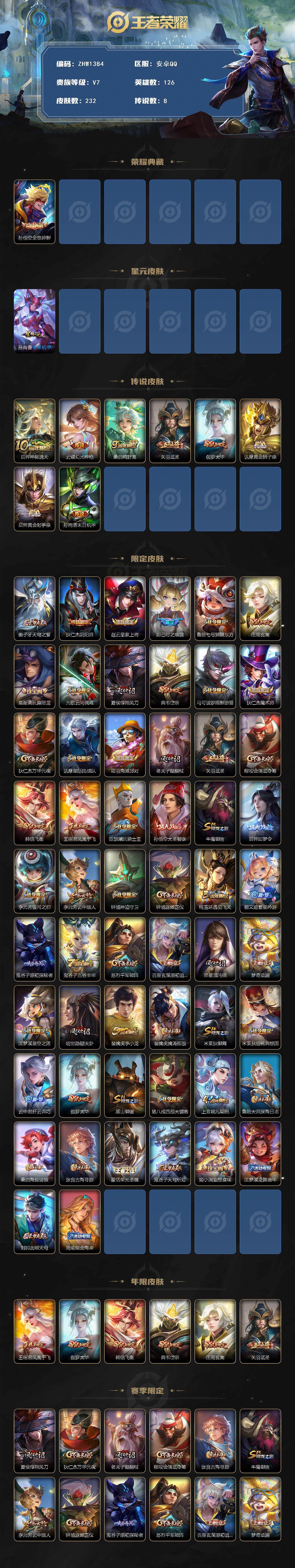 WZLX3381527王者荣耀账号详情图2