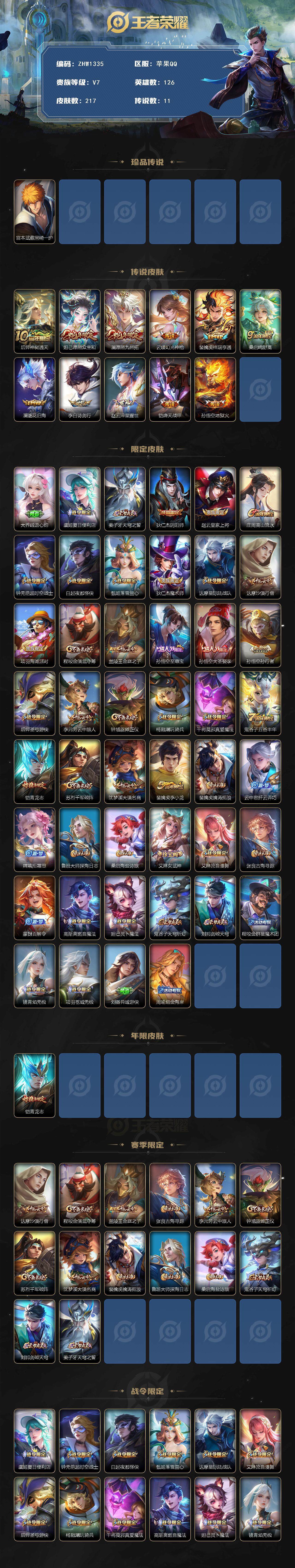 WZLE3377437王者荣耀账号详情图2