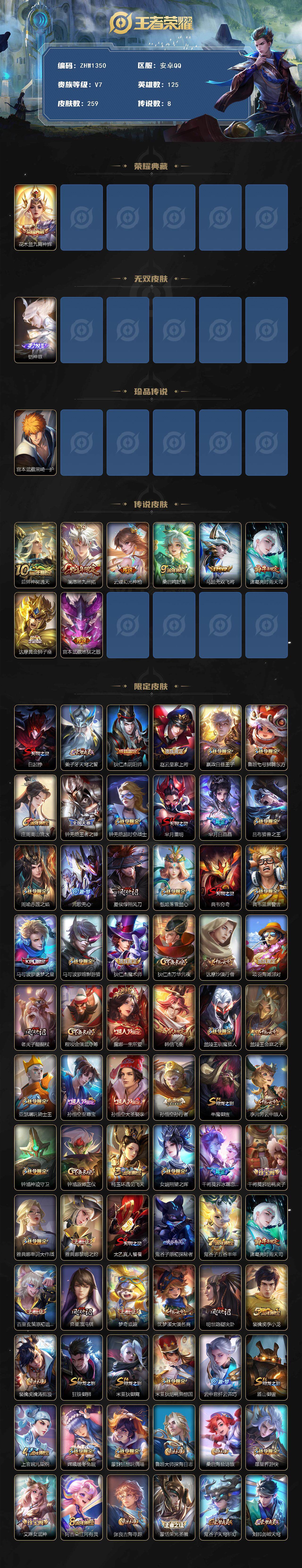 WZLX3379856王者荣耀账号详情图2